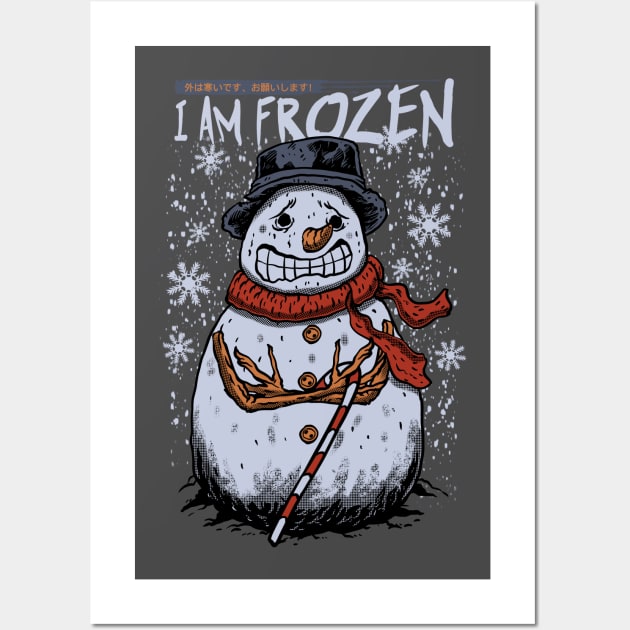 I AM FROZEN Wall Art by kimikodesign